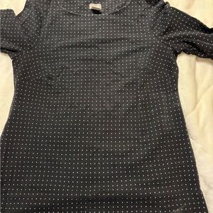 Black Polka Dot Blouse#6